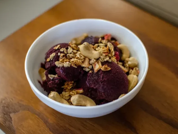 brain server wild blueberry sorbet recipe