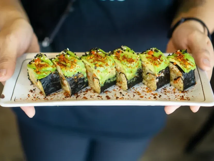 Vegetarian sushi roll recipe